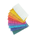 Lot de 10 découpes POMPONS pour porte-clés en cuir SWEET 2 - Couleurs vives - Deco Cuir