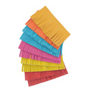 Lot de 10 découpes POMPONS pour porte-clés en cuir SWEET 2 - Couleurs vives - Deco Cuir