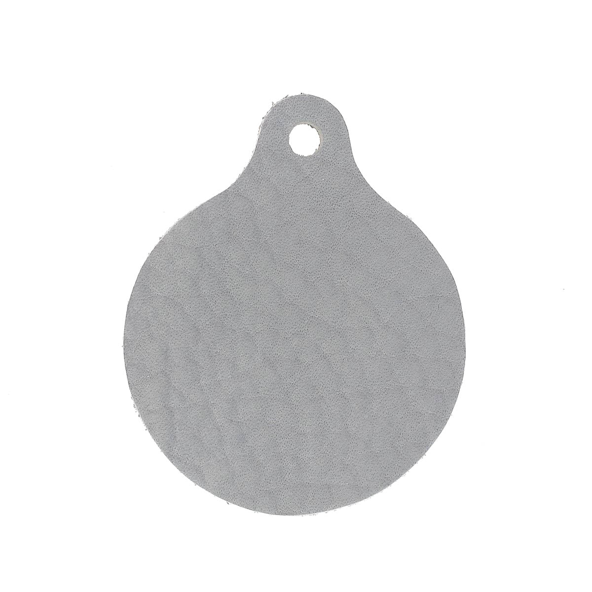 Découpe Médaillon pour porte clés en cuir - GRIS