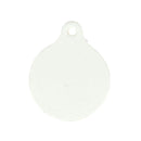 Découpe MÉDAILLON pour porte clés en cuir blanc