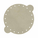 Découpe pour bourse en croute de cuir velours - GRÈGE L87