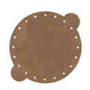 Découpe pour bourse en croute de cuir velours - MARRON L83