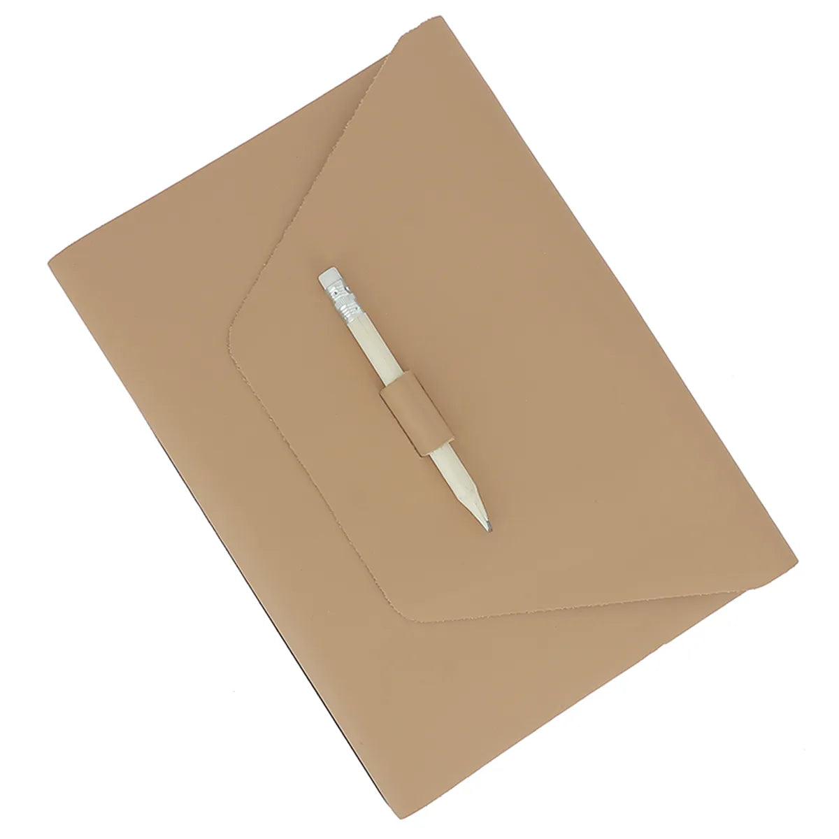 Kit DIY - Protège carnet A5 en cuir lisse café au lait K41 | Deco cuir