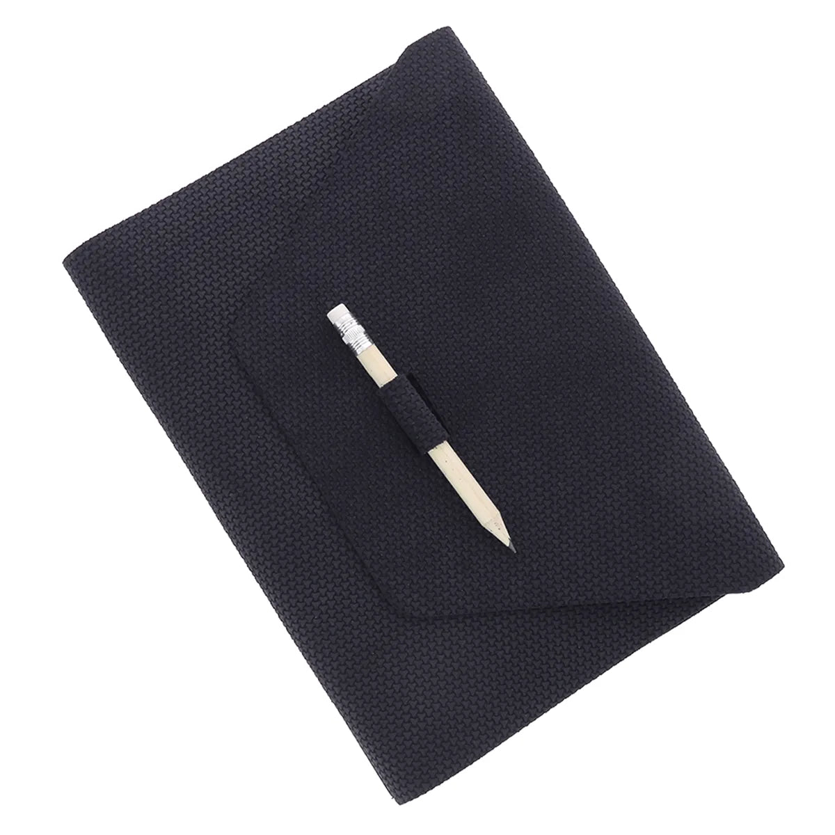 Kit DIY - Protège carnet A5 en croûte de cuir tressé Bleu nuit M17 | Deco cuir