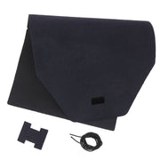 Kit DIY pour protège carnet A5 en croûte de cuir velours tressé, de couleur Bleu Nuit, par Deco Cuir.