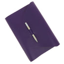 Kit DIY - Protège carnet A5 en cuir lisse violet O02 | Deco cuir