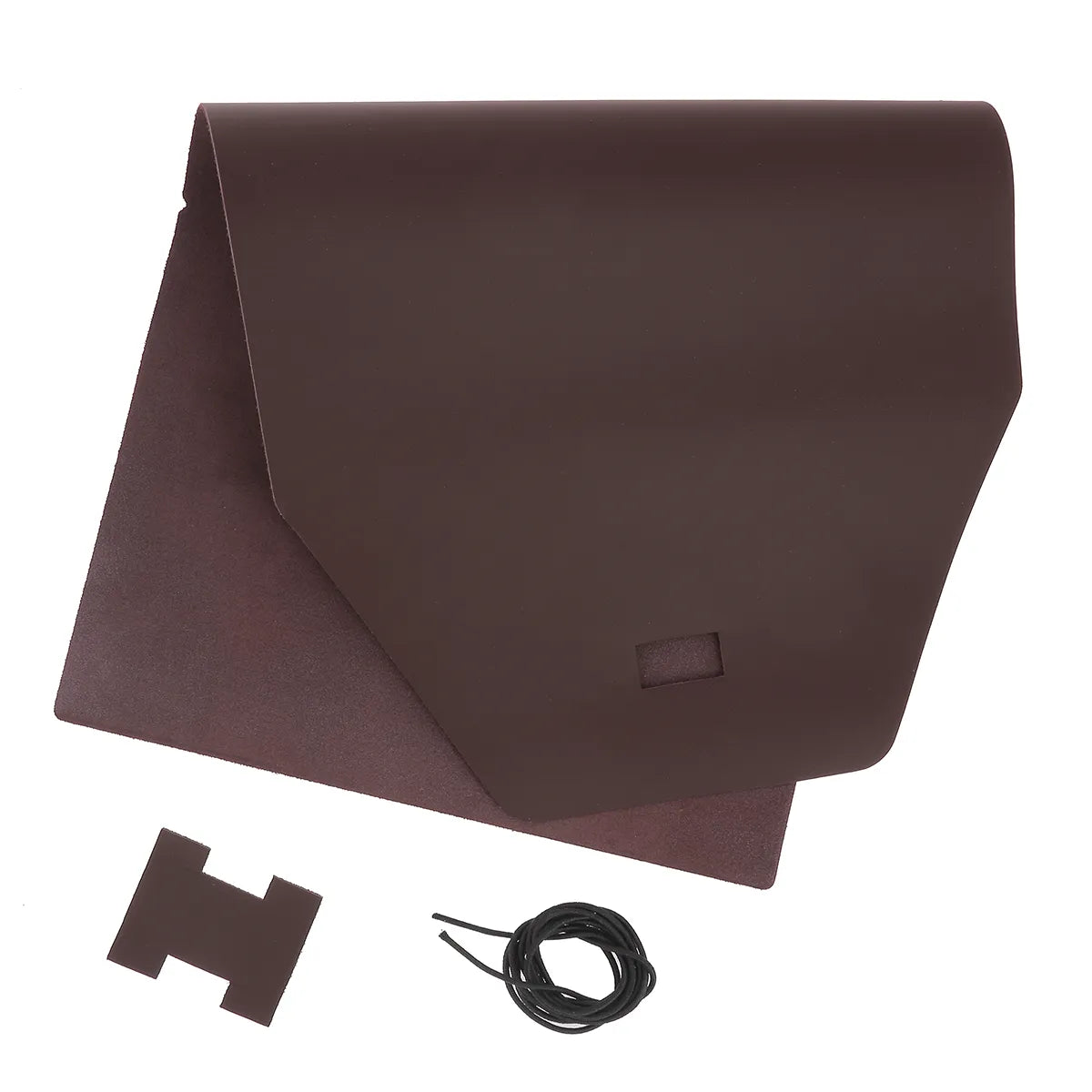 Kit DIY - Protège carnet A5 en cuir lisse Bordeaux P65 | Deco cuir