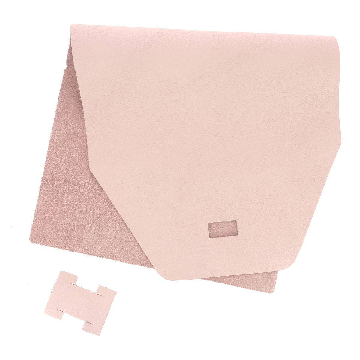 Kit DIY - Protège carnet 45x22cm en cuir OCÉAN - ROSE CLAIR R18