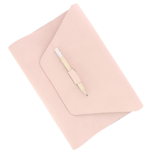 Kit DIY - Protège carnet 45x22cm en cuir OCÉAN - ROSE CLAIR R18
