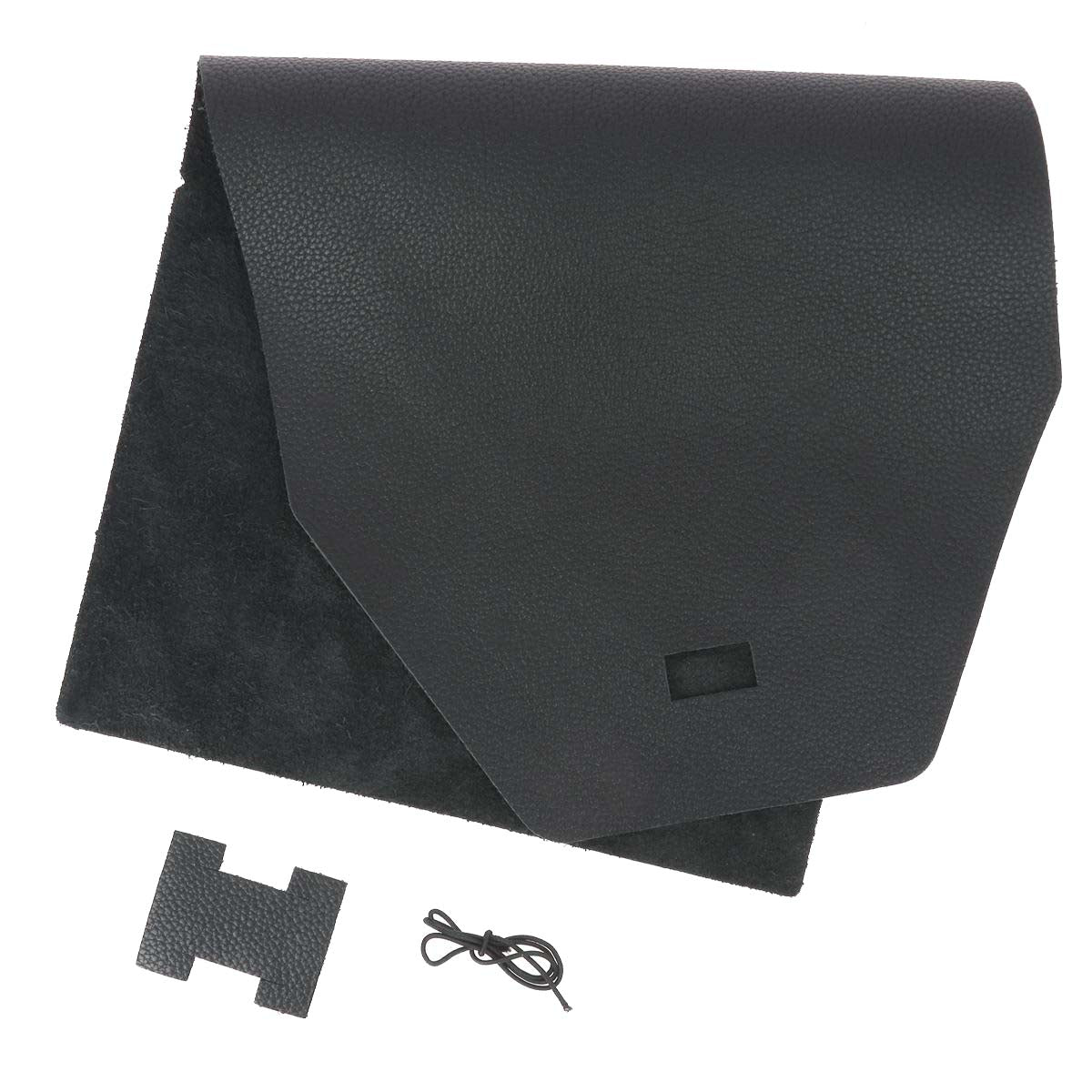Kit DIY - Protège carnet 45x22cm en cuir PLAYA - NOIR R19