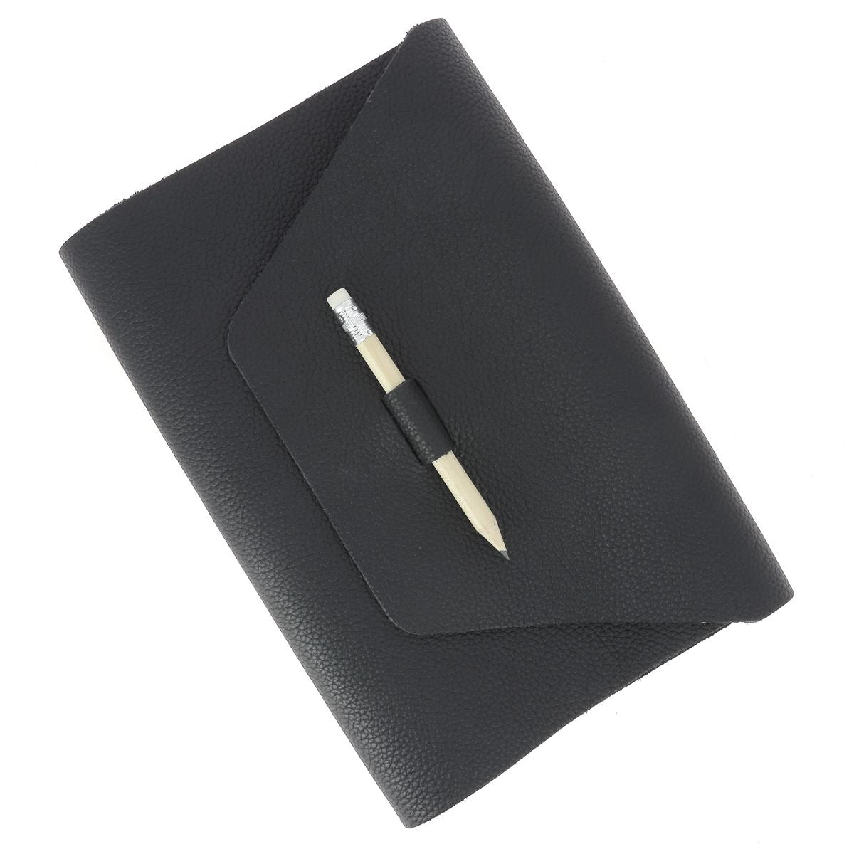 Kit DIY - Protège carnet 45x22cm en cuir PLAYA - NOIR R19