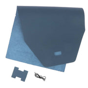Kit DIY pour protéger carnet en cuir PLAYA A5 de Deco Cuir, bleu minéral, inclus matériaux pour création personnalisée.