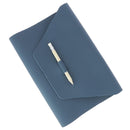 Kit DIY - Protège carnet 45x22cm en cuir PLAYA - BLEU MINÉRAL R21