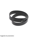 Découpe pour BRACELET double en cuir SAUVAGE à personnaliser - taille ADULTE 44 x 1,5 cm