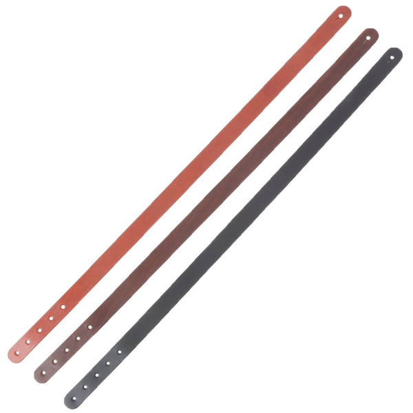 Découpe pour BRACELET double en cuir SAUVAGE à personnaliser - taille ADULTE 44 x 1,5 cm