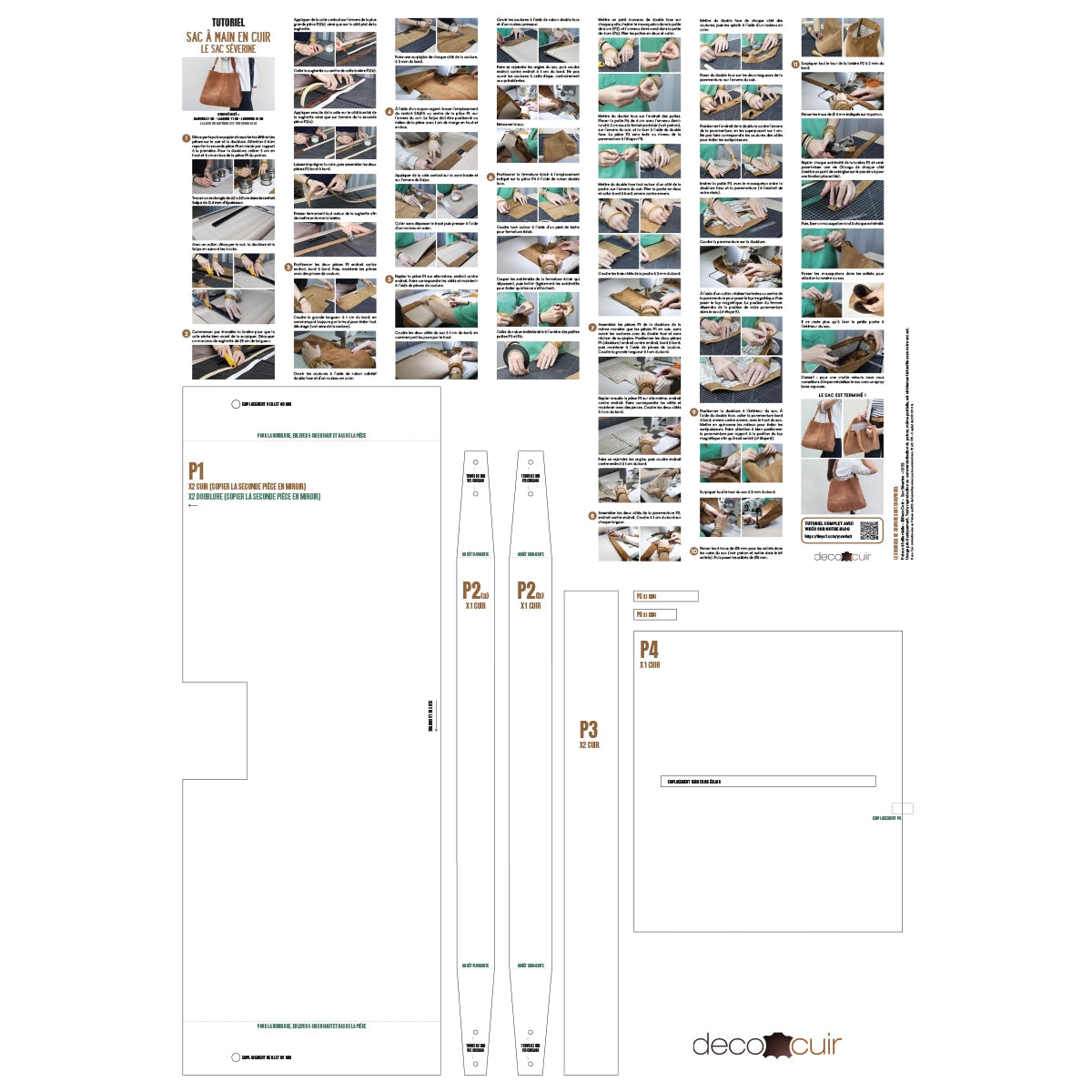 patron sac severine Deco Cuir