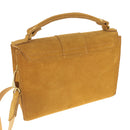 Sac en cuir velours jaune à faire soi-même