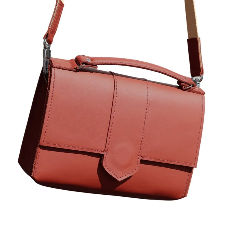 Sac en cuir Roma rouge