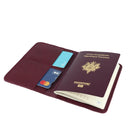 Porte passeport Bordeaux cuir à assembler, simple et rapide pour débutant.