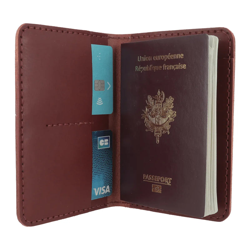 Kit DIY porte passeport rouge carmin