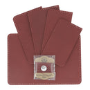 Porte passeport en cuir tannage végétal carmin