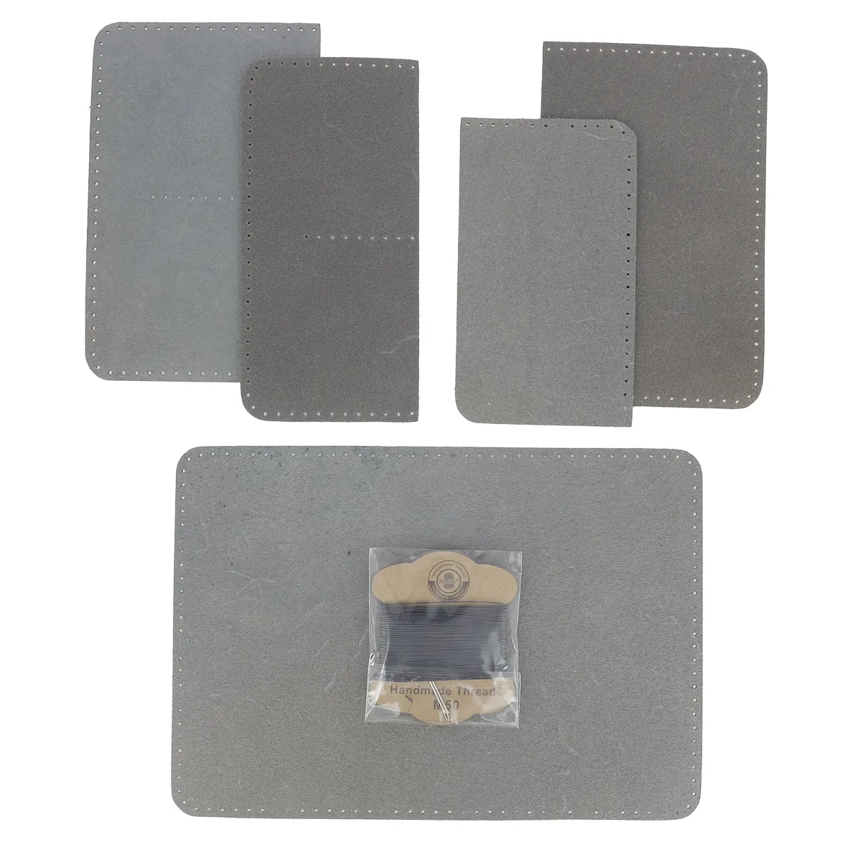 Accessoire de voyage en cuir tannage végétal bleu foncé