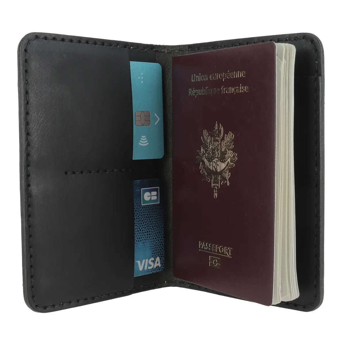 porte passeport en cuir tannage végétal
