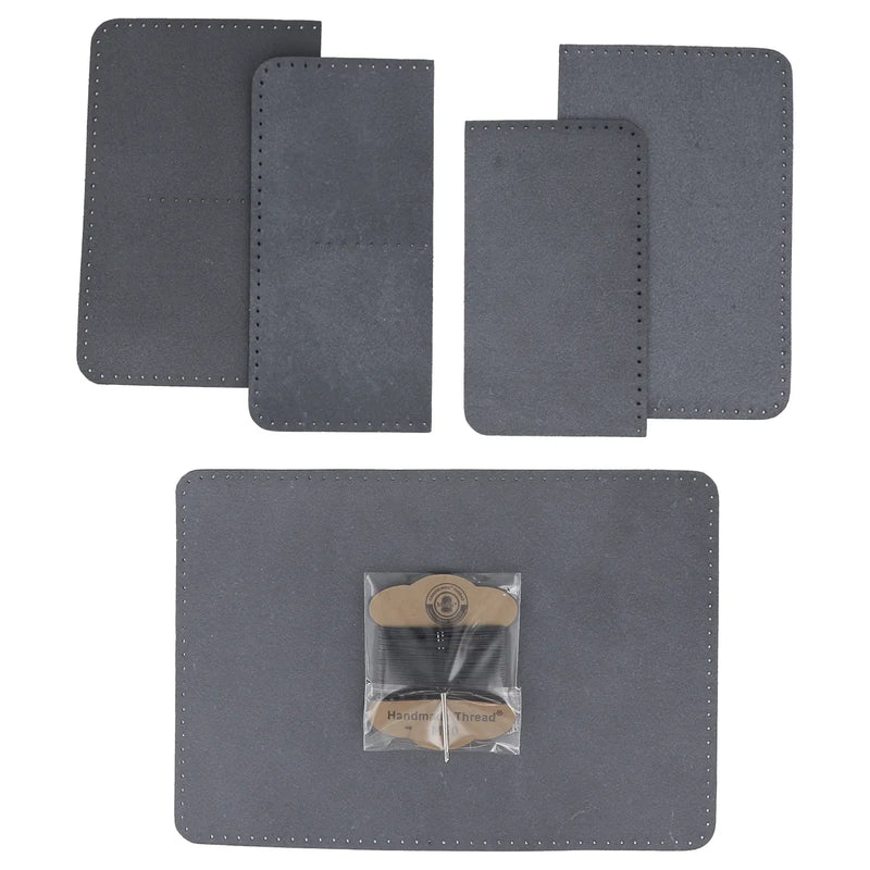 Kit porte passeport en cuir bleu à faire soi-même