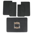 Kit porte passeport en cuir noir à faire soi-même