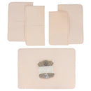 Kit porte passeport en cuir rose nacré à faire soi-même