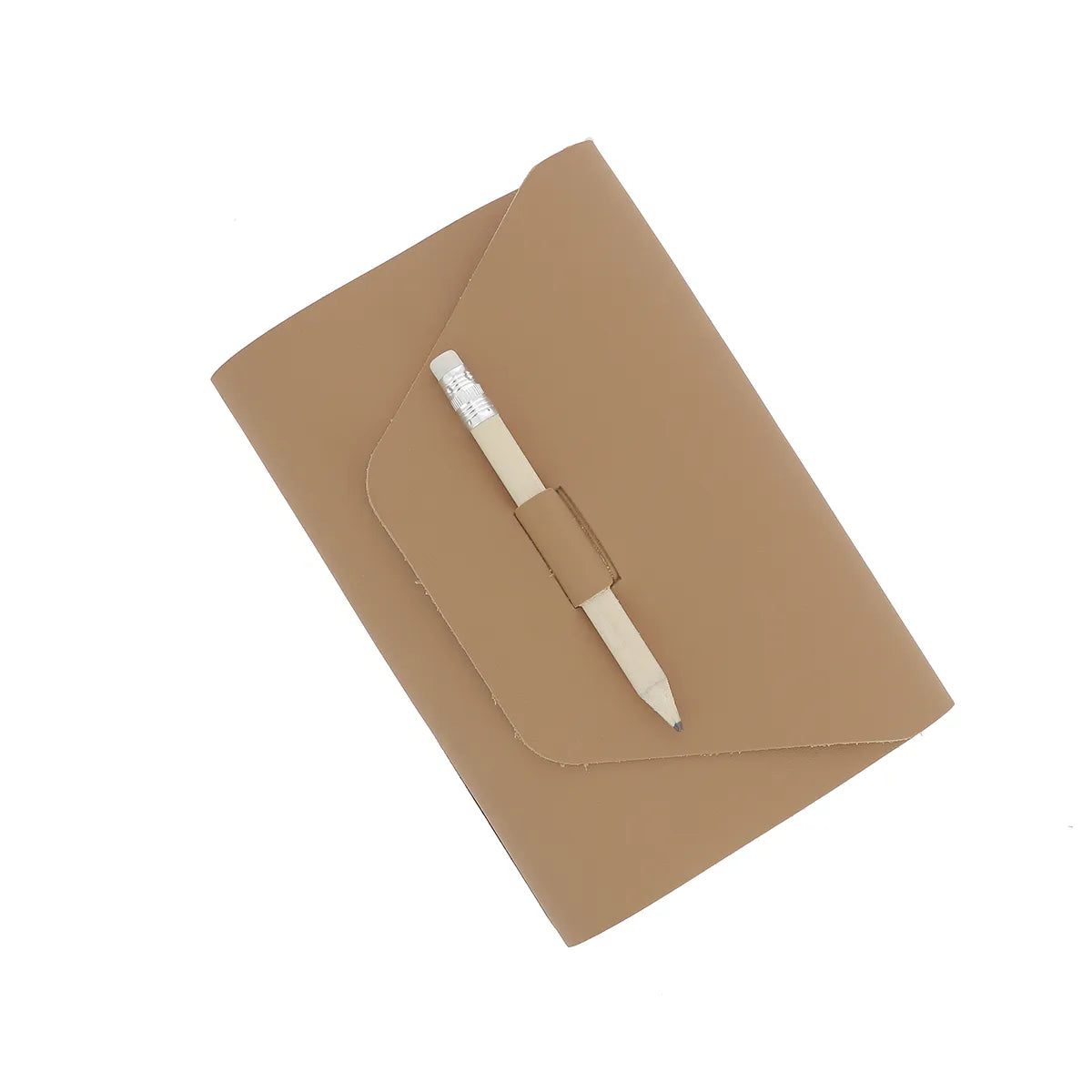 Protège cahier cuir café au lait A6