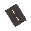 Protège cahier cuir velours gris anthracite A6