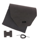 Kit DIY Protège cahier cuir velours gris anthracite A6