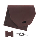 Kit DIY protège carnet cuir marron bourgogne A6