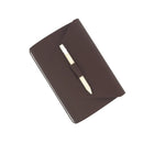 Protège cahier cuir rouge bordeaux A6