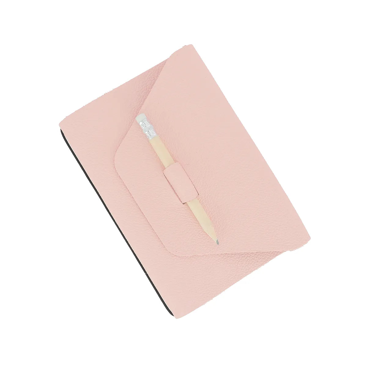 Protège cahier cuir rose clair