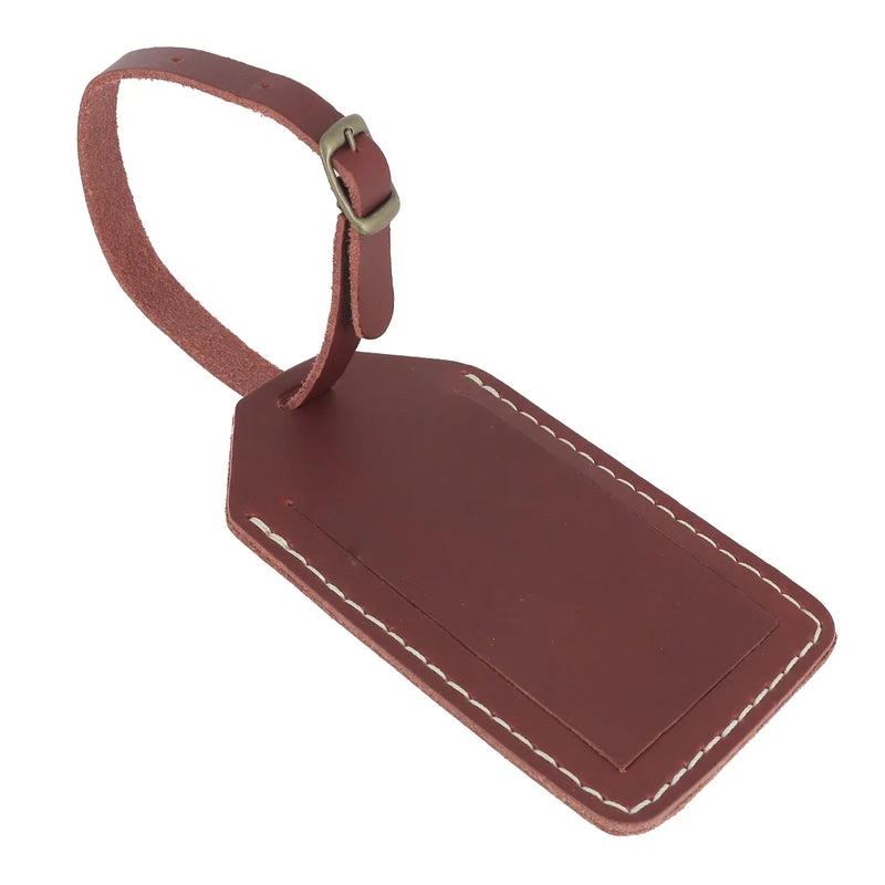 Etiquette bagage carmin