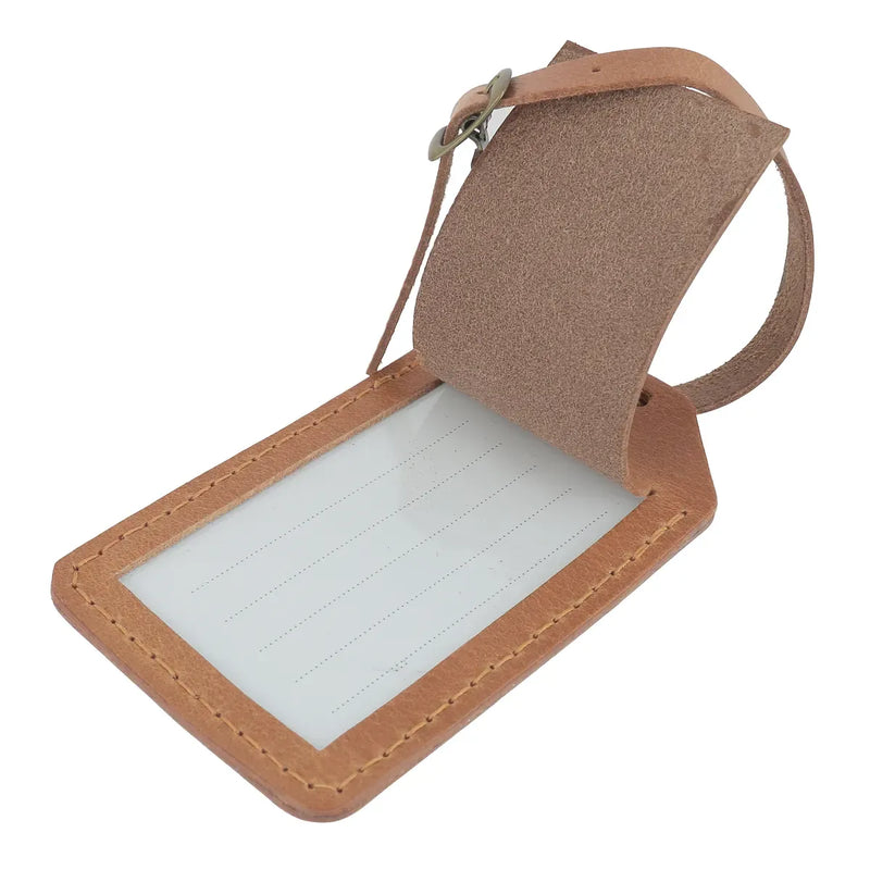 Etiquette bagage cognac