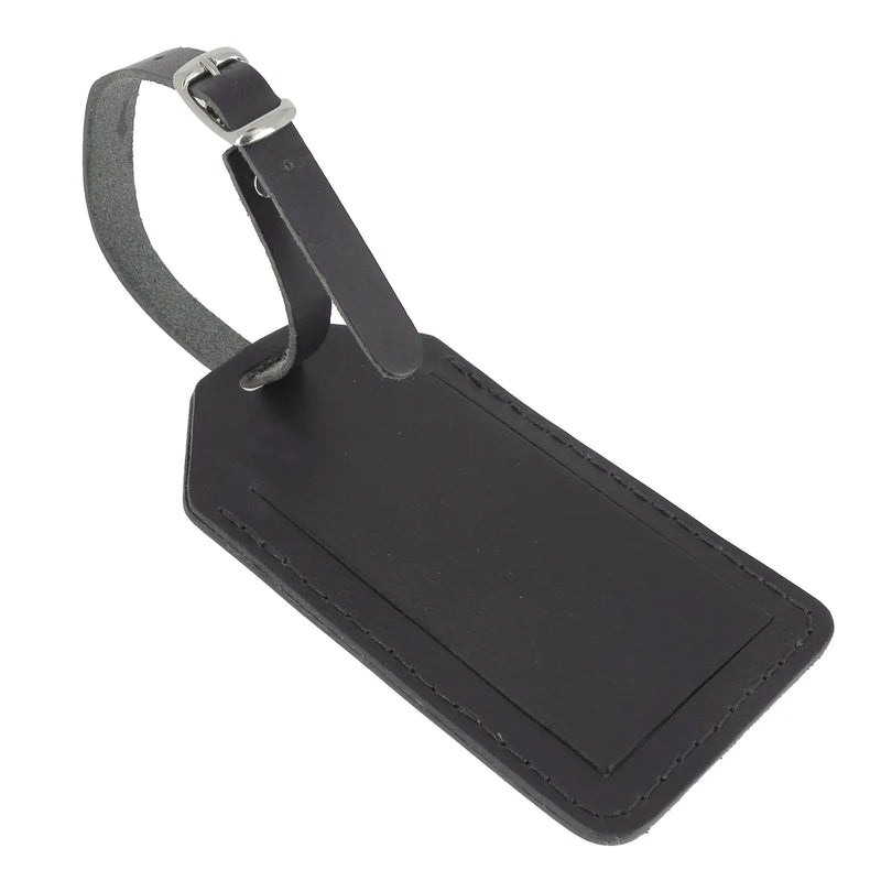 Etiquette bagage bleu foncé