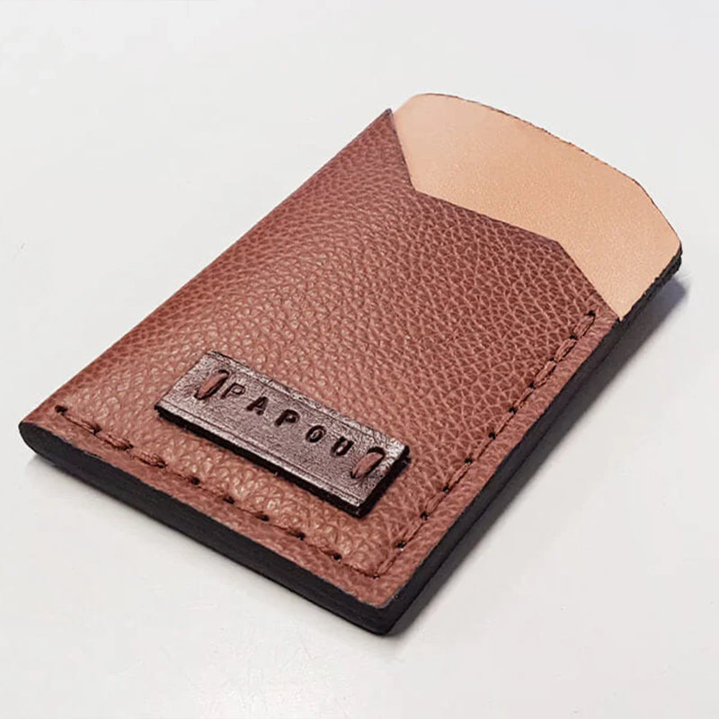 DIY Porte-cartes minimaliste en cuir