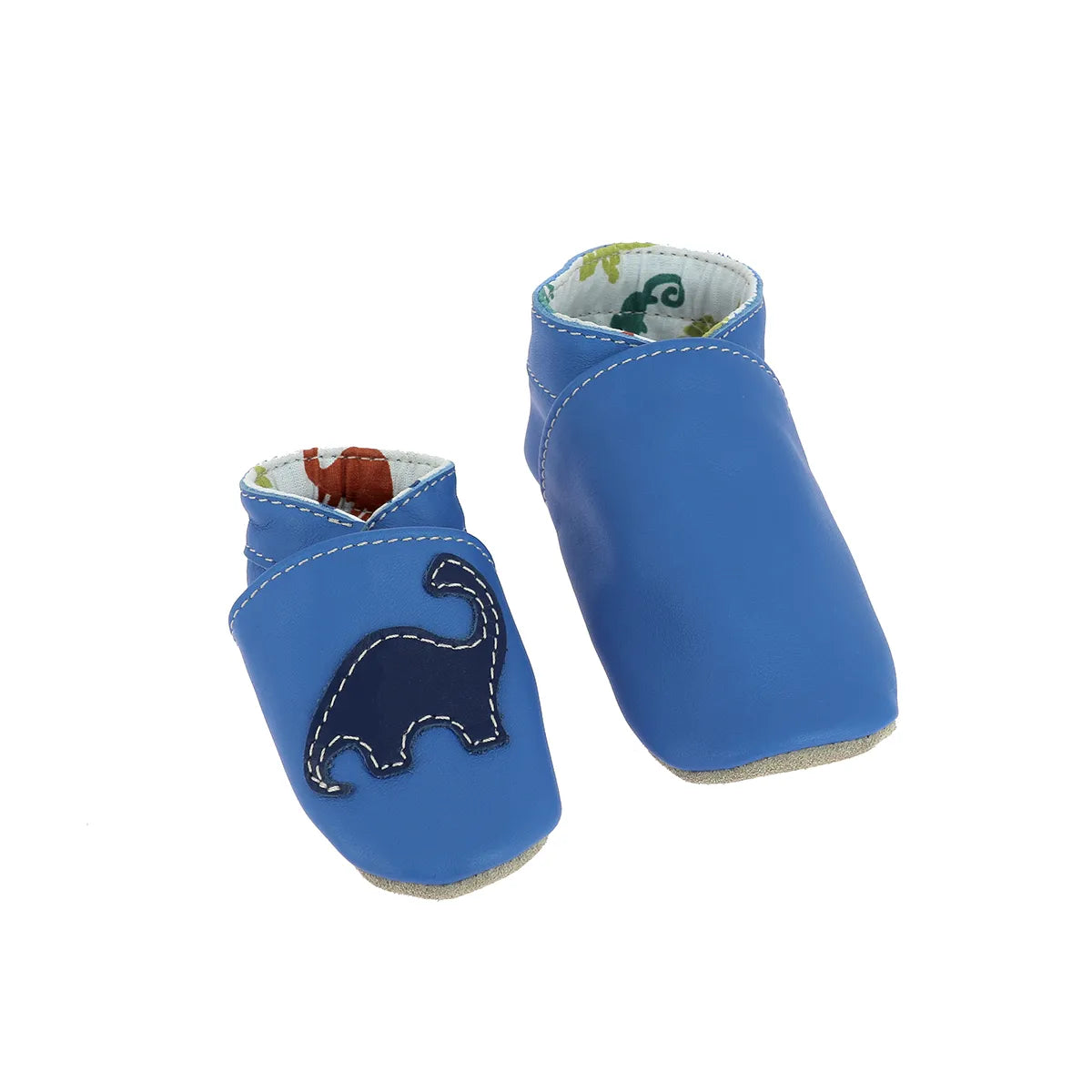 Kit DIY Chaussons en cuir pour bébé suave bleu | Deco cuir