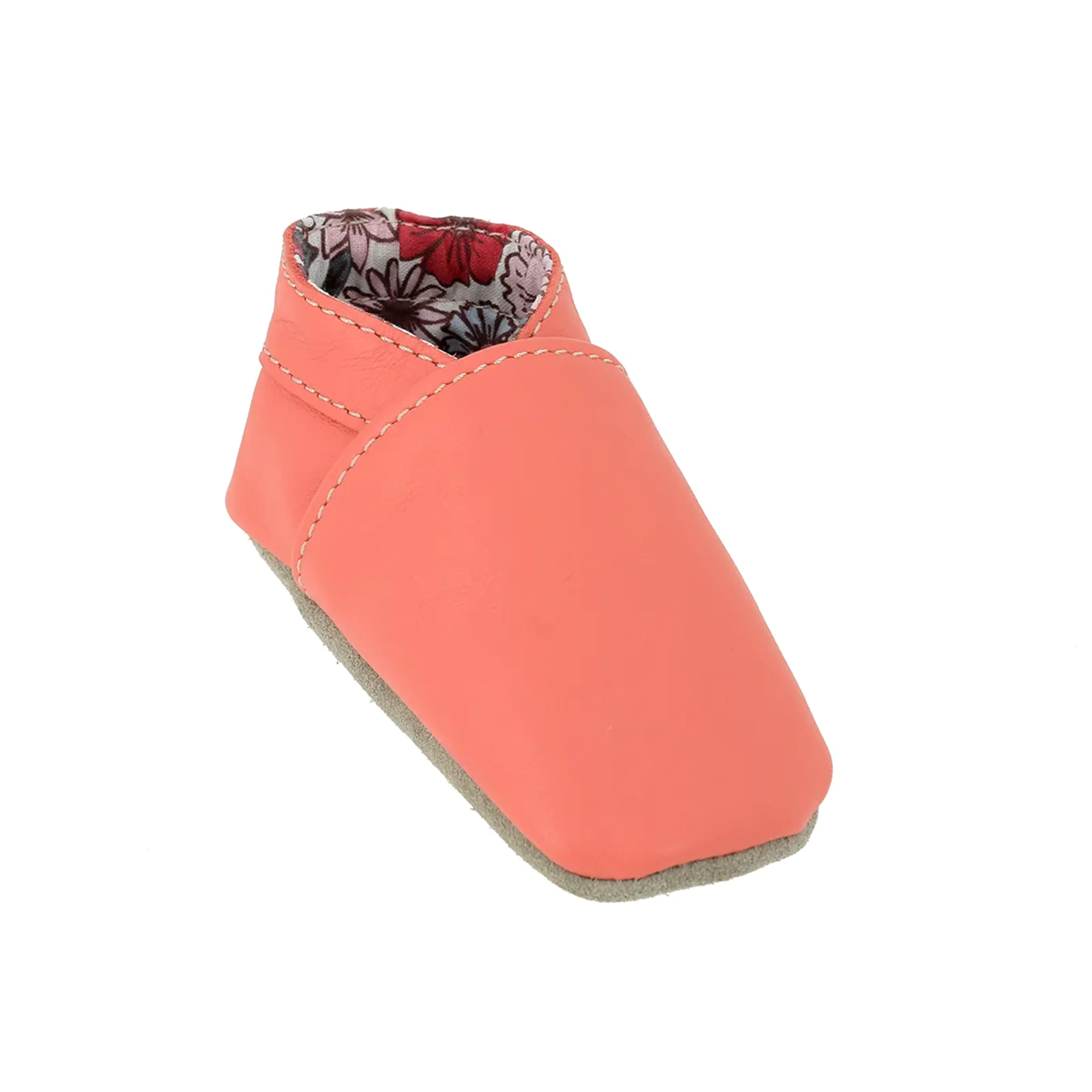 Kit DIY Chaussons en cuir pour bébé corail | Deco cuir