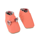 Kit DIY Chaussons en cuir pour bébé corail | Deco cuir