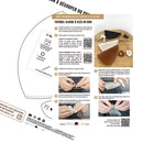 Tutoriel et patron pour cloche à clés en cuir Deco Cuir, illustrés avec un exemple de cloche à clés en cuir.