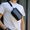 Sacoche pour homme en cuir noir Le Nomade. Kit DIY complet pour débutant