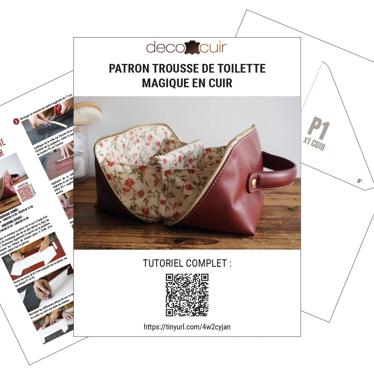 Patron Trousse de toilette magique - Deco Cuir