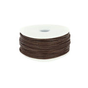 Bobine de 25m de cordon en coton tressé ciré - Deco Cuir
