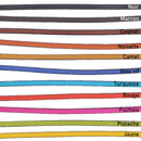 Lacet en cuir plat 5mm tranches noires - Les 10 cm