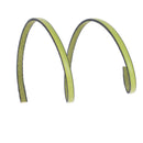 Lacet en cuir plat 5mm tranches noires - Les 10 cm - Deco Cuir