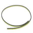 Lacet en cuir plat 5mm tranches noires - Les 10 cm - Deco Cuir